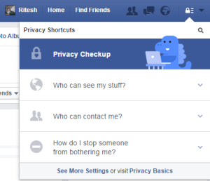 facebook privacy shortcuts
