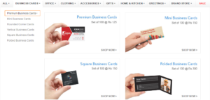 business card layout