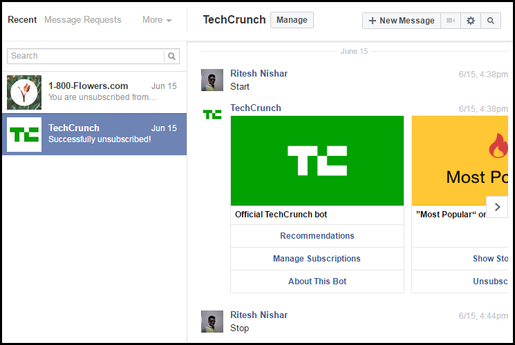 facebook message inbox