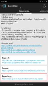 click xposed module repository link in redmi note 3