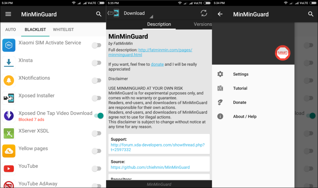 xposed module minminguard