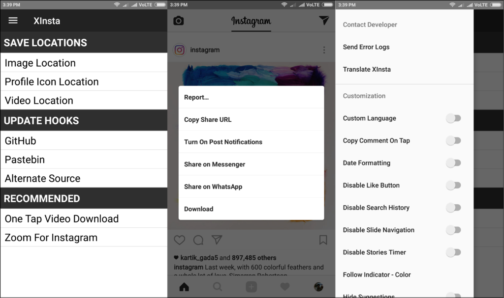 xposed module xinsta