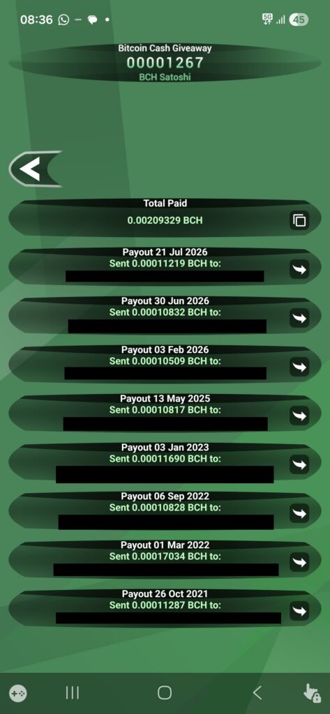 free bch payment proof